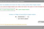 Introduce tu código UA de Google Analytics